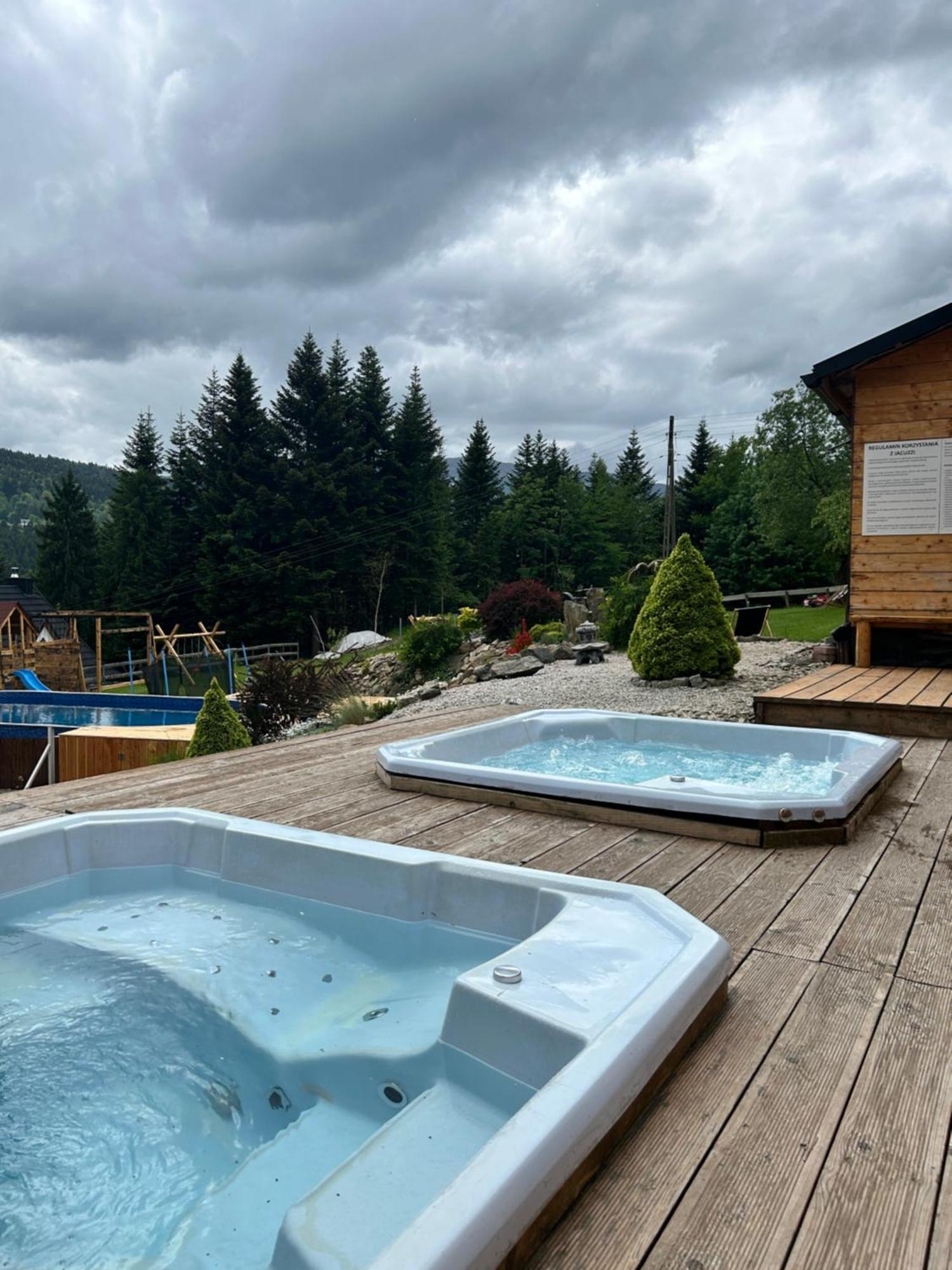 Villa Zawoja Nad Korona Z Jacuzzi Esterno foto