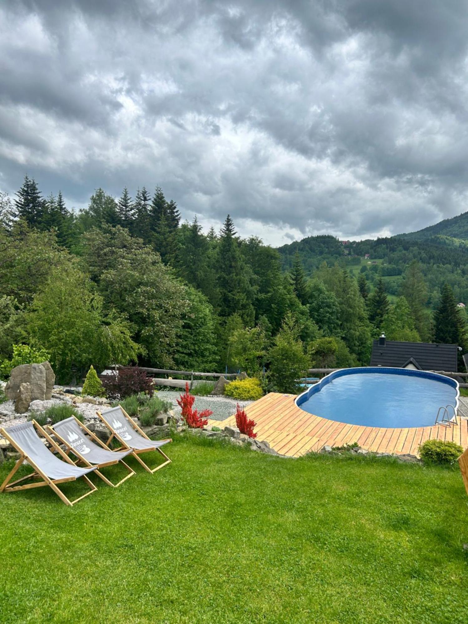 Villa Zawoja Nad Korona Z Jacuzzi Esterno foto