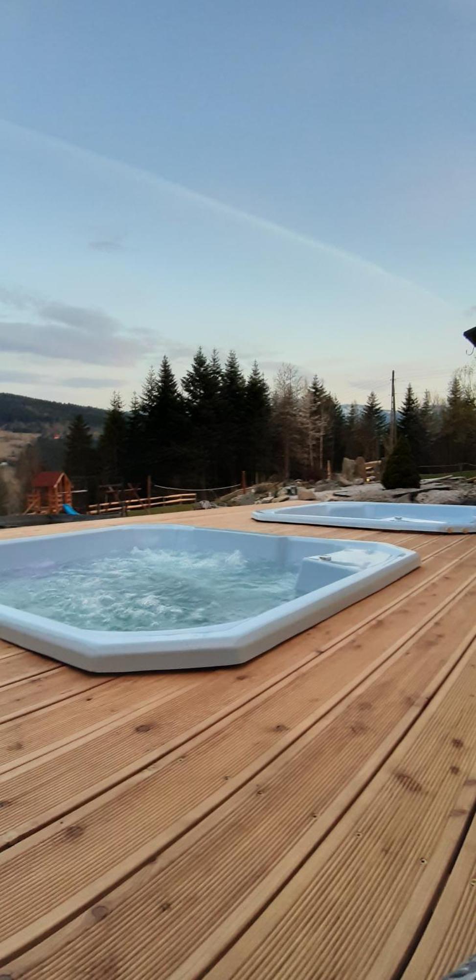 Villa Zawoja Nad Korona Z Jacuzzi Esterno foto